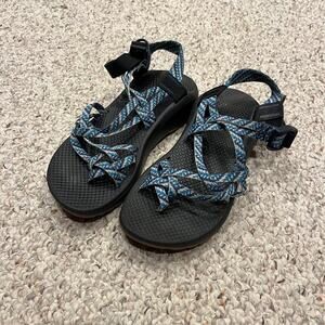 Chaco Z2 Classic Sandals Womens Sz 12 Blue White Hiking Water River Gorpcore